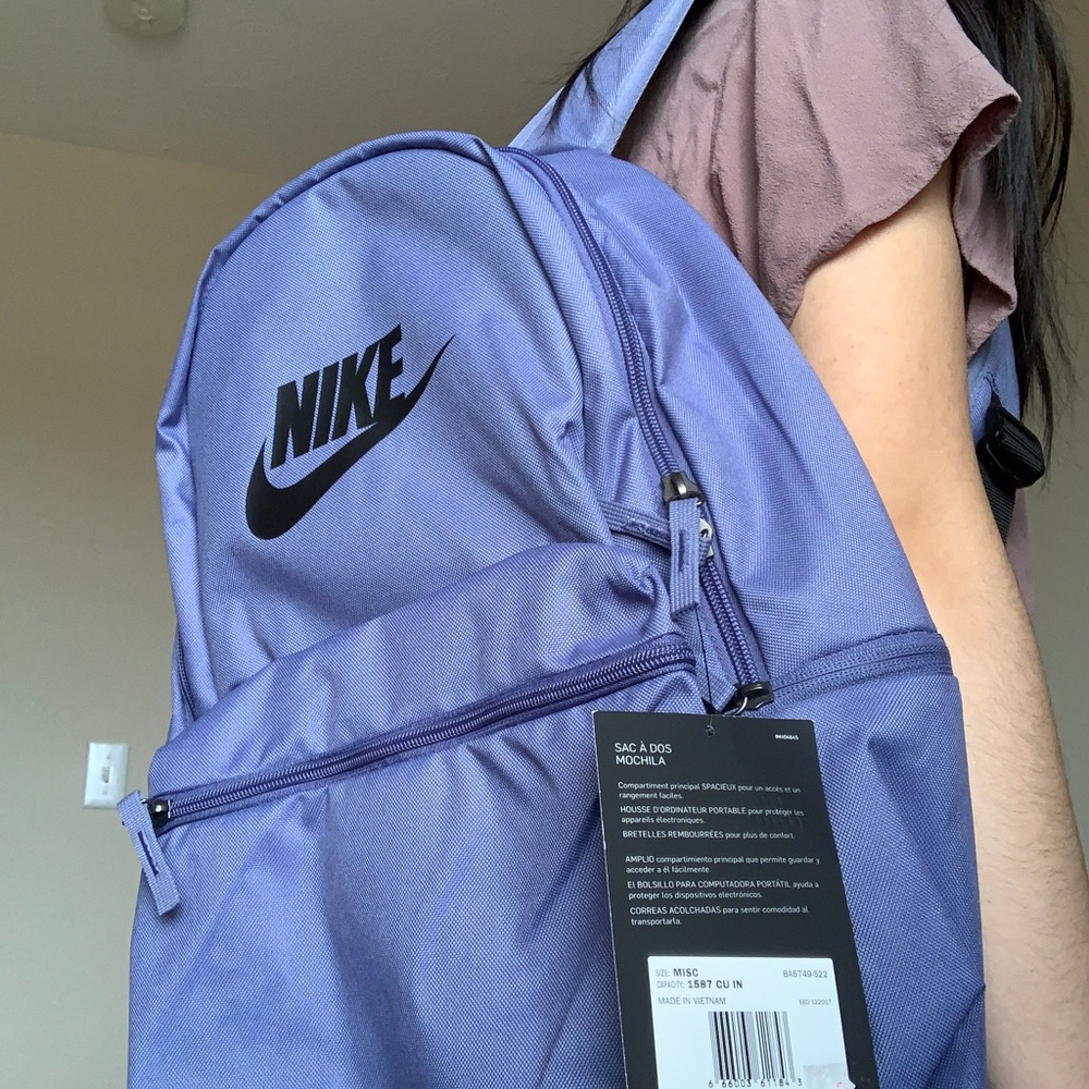 Purple Nike Heritage Backpack